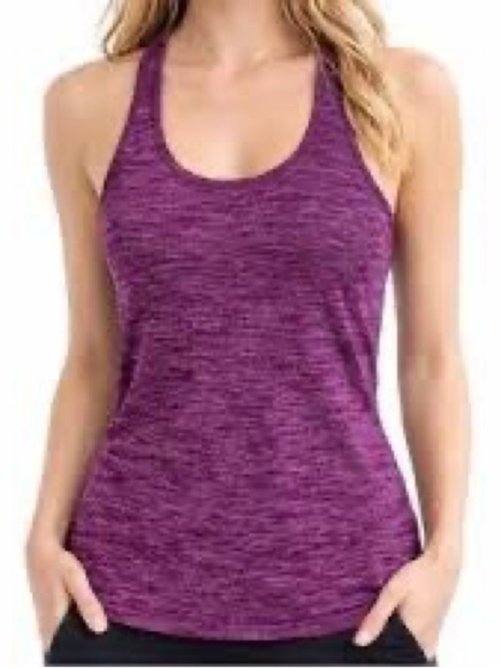 Lululemon Heathered Purple Cool Racerback Athletic Tank Top Size 4 / XXS
